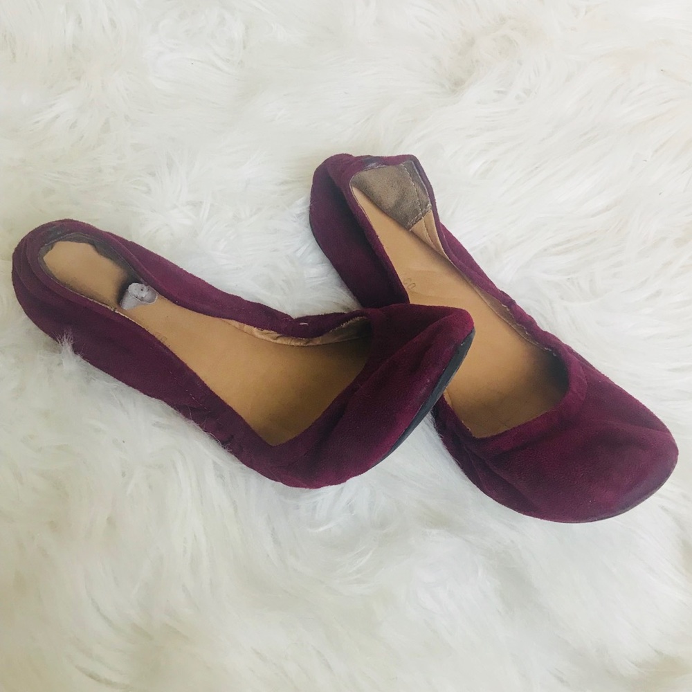Wine Ballet Flats